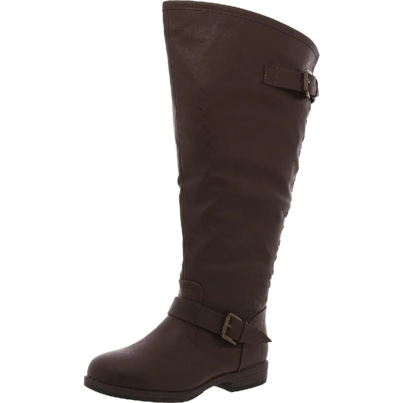 Discover Promotions Journee Collection Womens Faux Leather Extra Wide Calf Knee-High Boots Discover Promotions Journee Collection Womens Faux Leather Extra Wide Calf Knee-High Boots