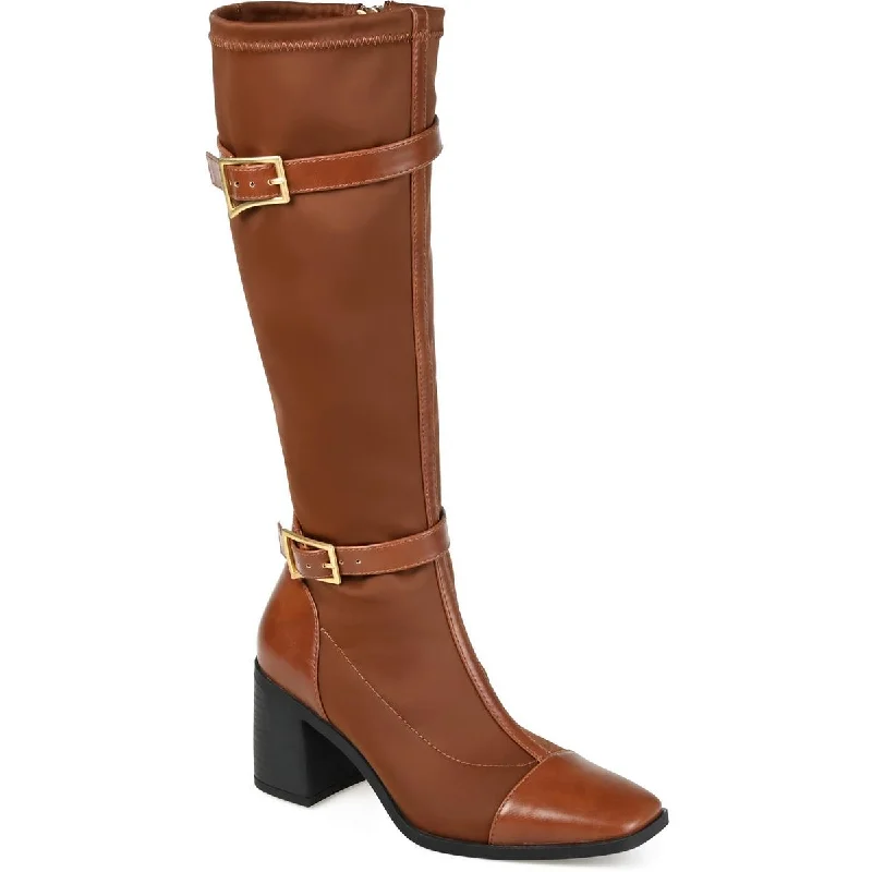 Limited-Time Shoe Deals Journee Collection Womens Gaibree Faux Leather Tall Knee-High Boots