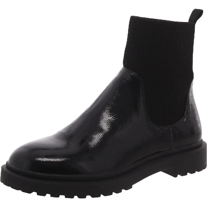 Street-Style Slip-Ons Journee Collection Womens Patent Lugged Sole Ankle Boots