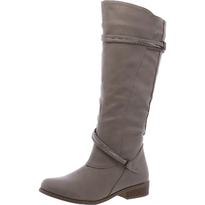 Fast Fashion Favorites Journee Collection Womens Zip Up Platform Knee-High Boots