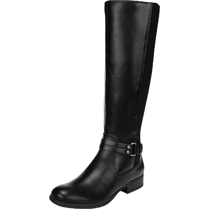 Comfortable Dress Shoes LifeStride Womens X-Anita Faux Leather Tall Knee-High Boots