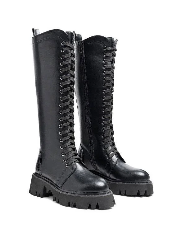 Refined Fashion Sale MOOD -  CHUNKY LACE UP ANKLE BOOT for women