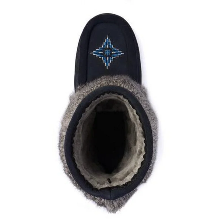 Effortless Style, Endless Impact Manitobah Mucklucks Snowy Owl Half - WATERPROOF - Navy Suede Effortless Style, Endless Impact Manitobah Mucklucks Snowy Owl Half - WATERPROOF - Navy Suede