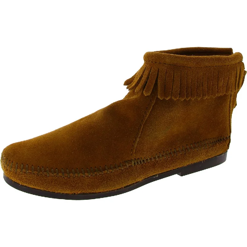 Stylish All-Day Wear Shoes Minnetonka Womens Leather Fringe Ankle Boots