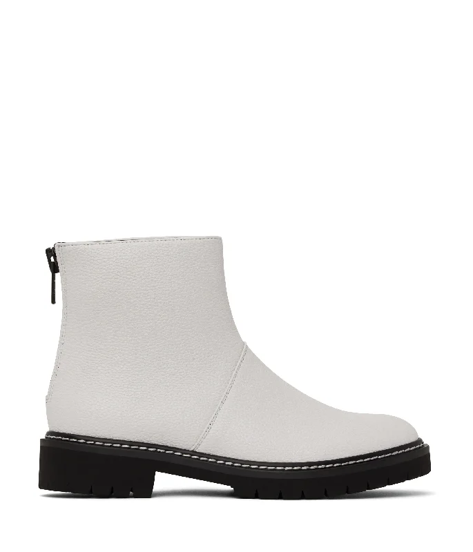 Sustainable Footwear Sale 'Mirra' Vegan Ankle Boot by Matt and Nat - White