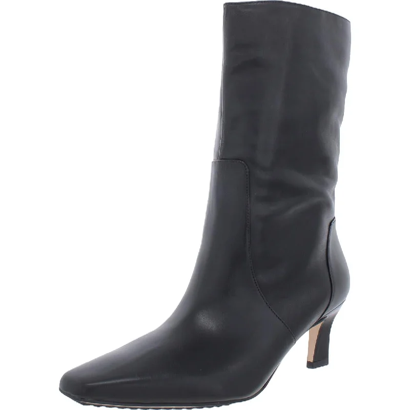 Fresh Styles, Fresh Deals Naturalizer Womens Savina Leather Slip On Mid-Calf Boots