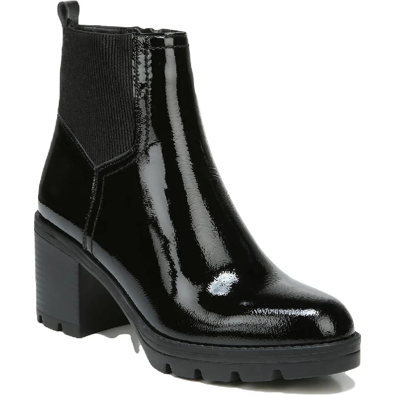 Bold Style Discounts Naturalizer Womens Verney 2 Patent Leather Block Heel Ankle Boots