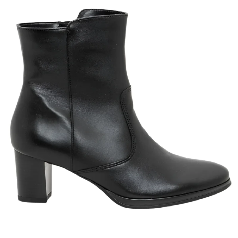 Cool Prices Ara Women's Osmanthus Zip Heel Boot Black Nappa Leather