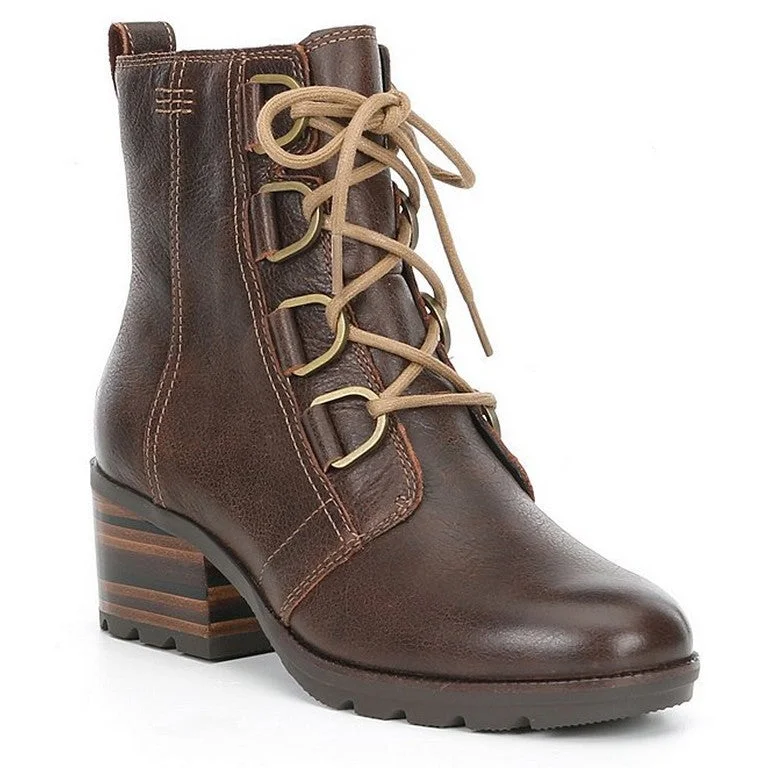 Seasonal Fashion Sorel Cate Lace Bootie- Burro - WATERPROOF