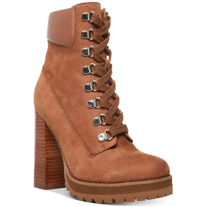 Cozy Indoor Slippers Deals Steve Madden Womens Beso Nubuck High Heel Mid-Calf Boots