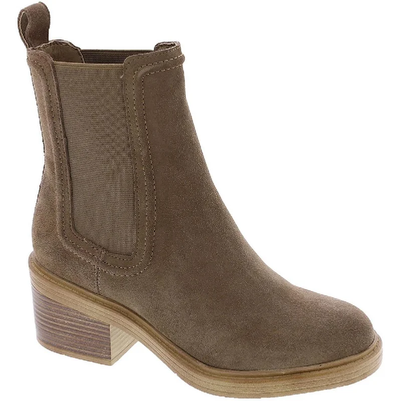 Break Fashion Norms Steve Madden Womens Curtsy Suede Pull On Chelsea Boots