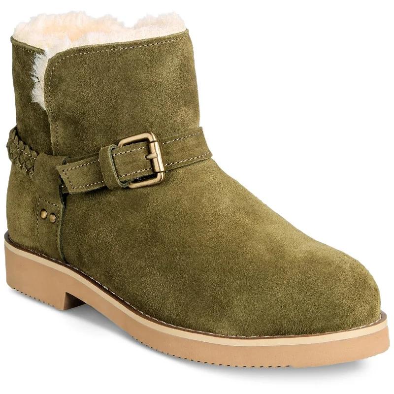 Sporty Fashion Offers Style & Co. Womens KORRI Faux Suede Buckle Winter & Snow Boots