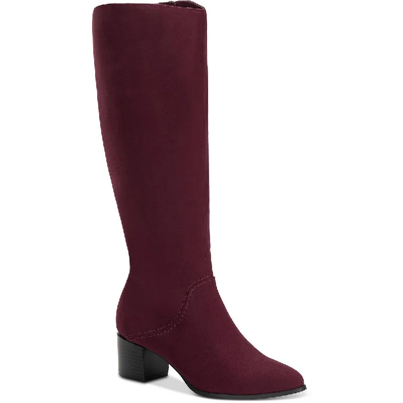 Style Upgrade Style & Co. Womens Percyy Block Heel Dressy Mid-Calf Boots