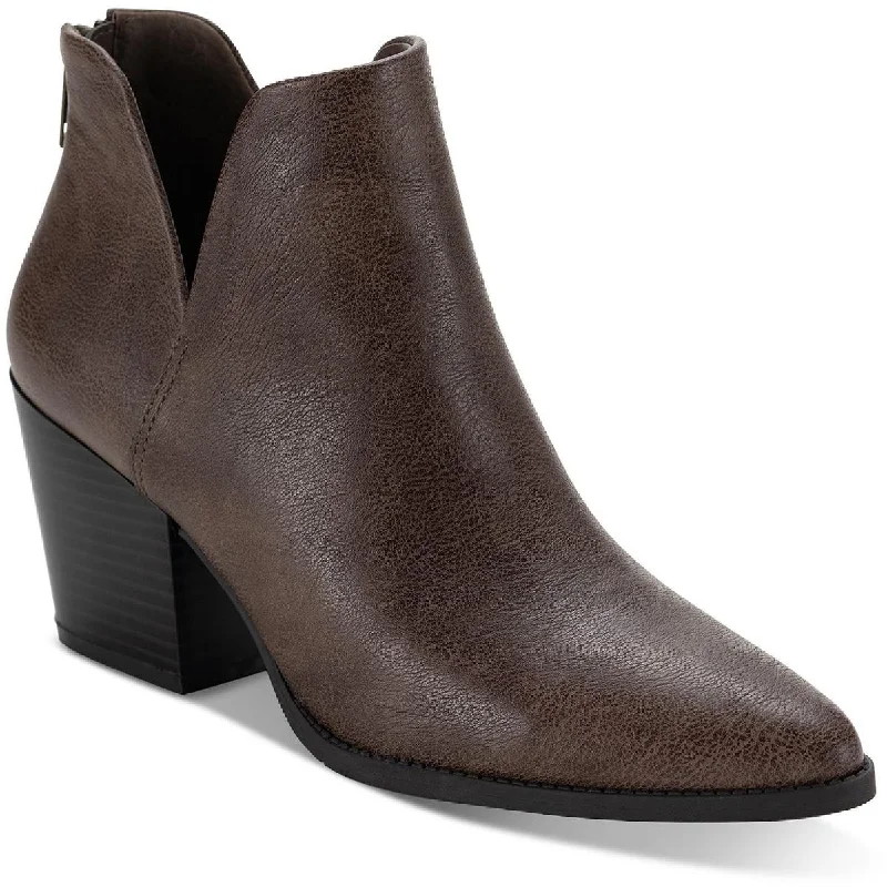 New Season Fashion Preview Sale Sun + Stone Womens Eliza Faux Leather Almond Toe Ankle Boots New Season Fashion Preview Sale Sun + Stone Womens Eliza Faux Leather Almond Toe Ankle Boots