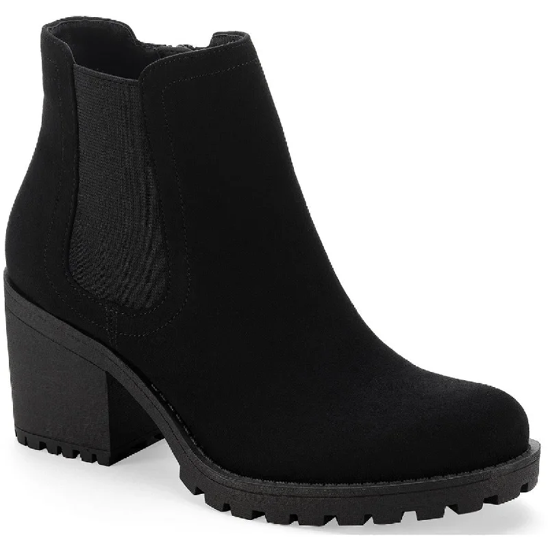 Seasonal Trends Sun + Stone Womens Morghan Faux Suede Cold Weather Heels