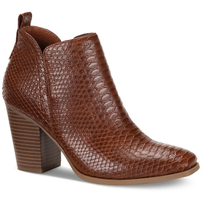 Casual Yet Chic Sales Sun + Stone Womens Pollyy Faux Leather Ankle Booties