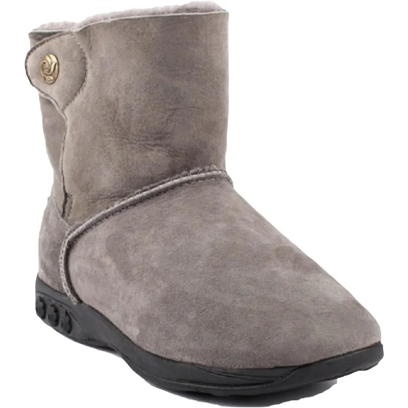 Luxury Shoes Clearance Therafit Womens Aubrey Suede Slip On Shearling Boots