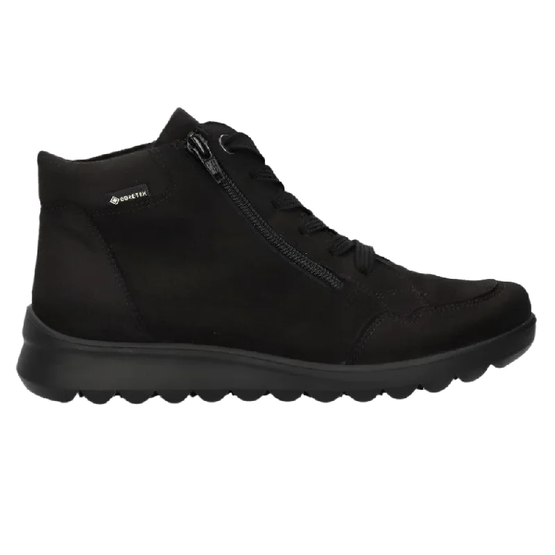 Trend Alert Ara Women's Thistle GoreTex Waterproof Boot Black Hydro-Microsuede