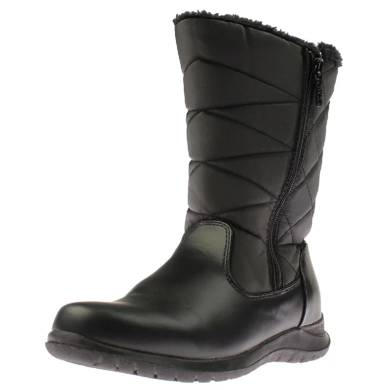 Unbeatable Deals Totes Womens Edgen Faux Leather Waterproof Snow Boots