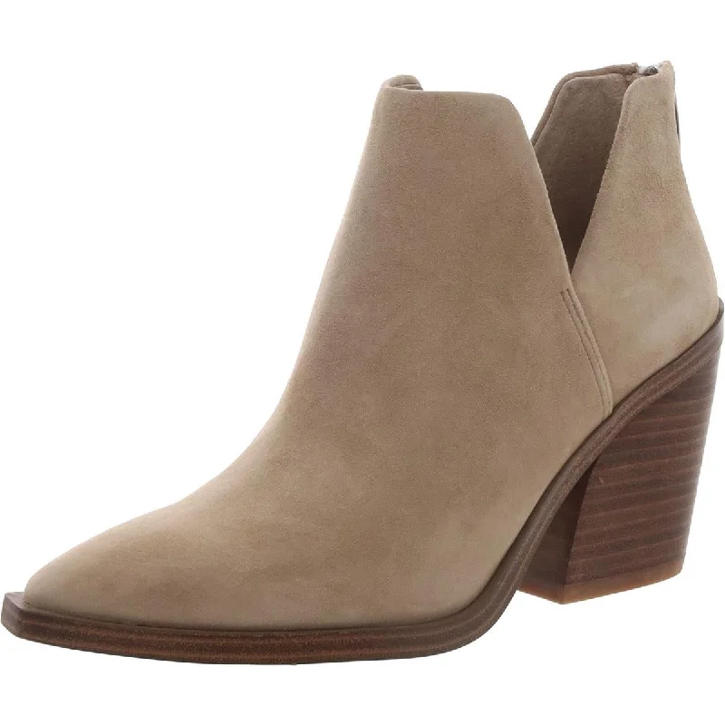 Comfortable Urban Shoes Vince Camuto Womens Gigietta Suede Stacked Heel Booties