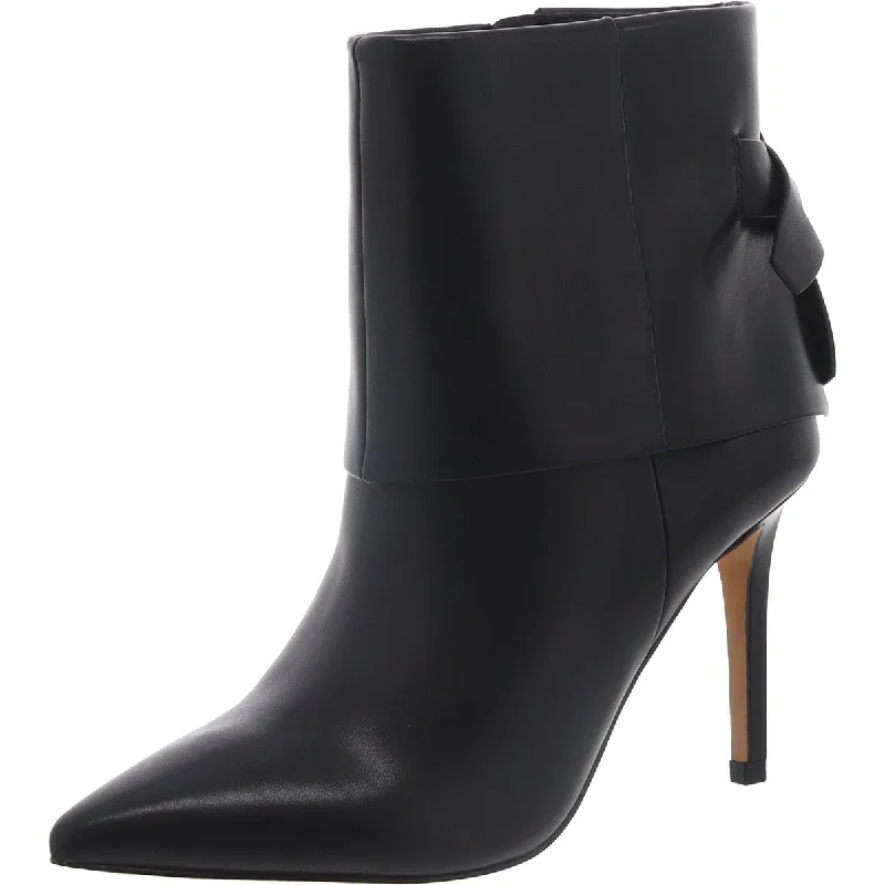 Chic Styles Vince Camuto Womens Krestina Leather Pointed Toe Booties
