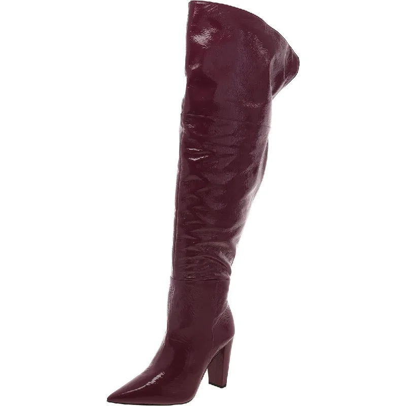 Exclusive Sale Vince Camuto Womens Minnada4 Leather Pointed Toe Knee-High Boots