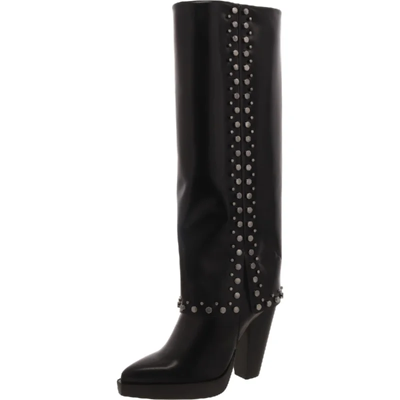 Fashion Forward Vince Camuto Womens Neltenni2 Leather Pointed Toe Knee-High Boots