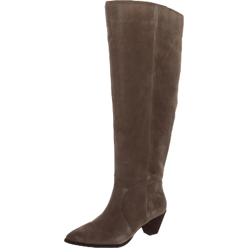 Fresh Styles, Fresh Deals Vince Camuto Womens Sewinny4 Suede Block Heel Knee-High Boots