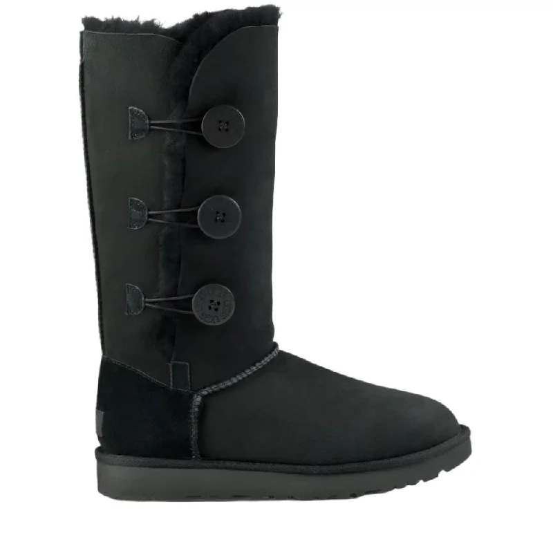 Casual Slip-Ons Promotion Ugg Women's Bailey Button Triplet II Suede Boot Black