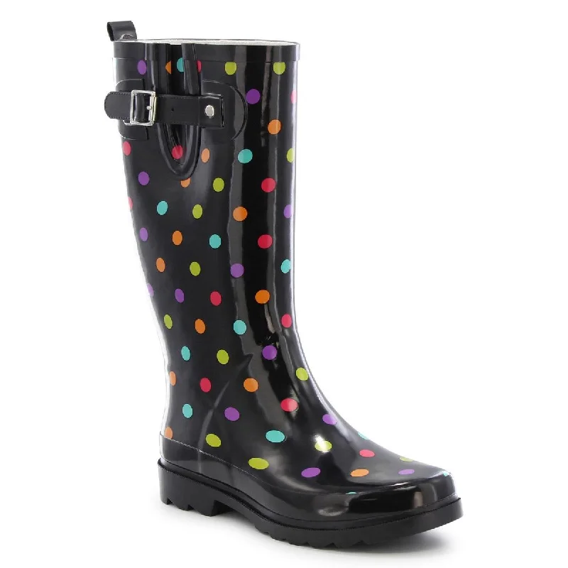 Limited Time Offer Western Chief Womens Dot City Waterproof Polka Dot Rain Boots