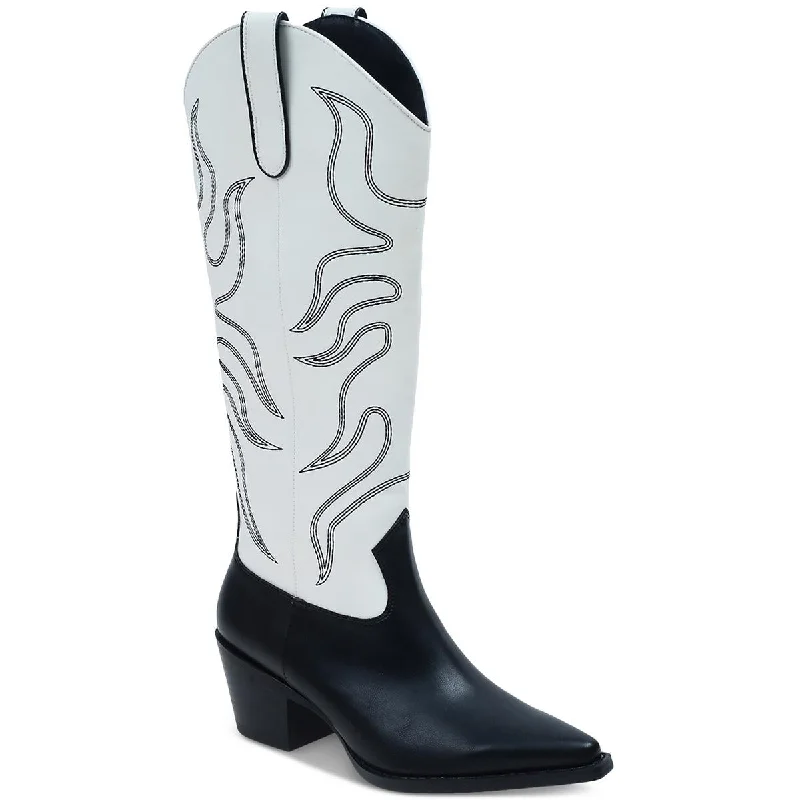 Stylish Savings Wild Pair Womens Leahne Embroidered Pointed Toe Cowboy, Western Boots