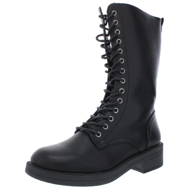 Chic Style, Always In Vogue Zigi Soho Womens Janet Faux Leather Lace Up Motorcycle Boots