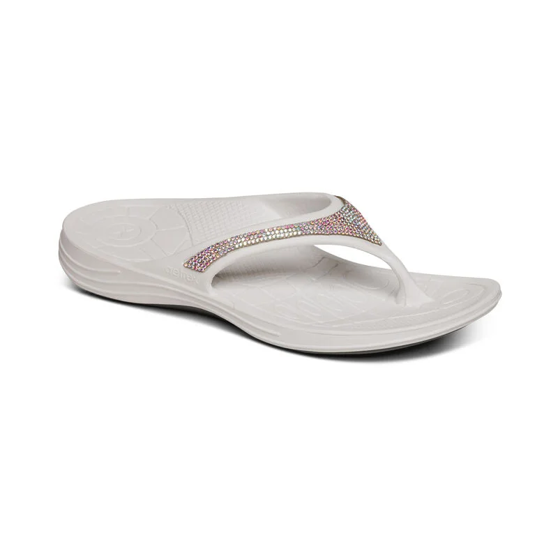 Fashion Forward Aetrex Fiji Sparkle White