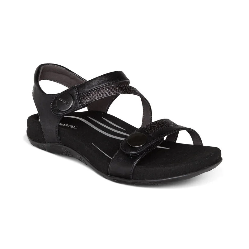 Romantic Fashion Discounts Aetrex Jess, Adjustable Quarter Strap Sandal