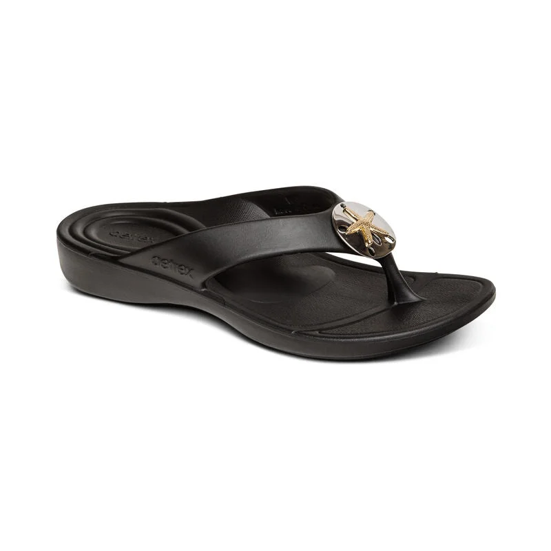 Evening Elegance Aetrex Maui Starfish Blk