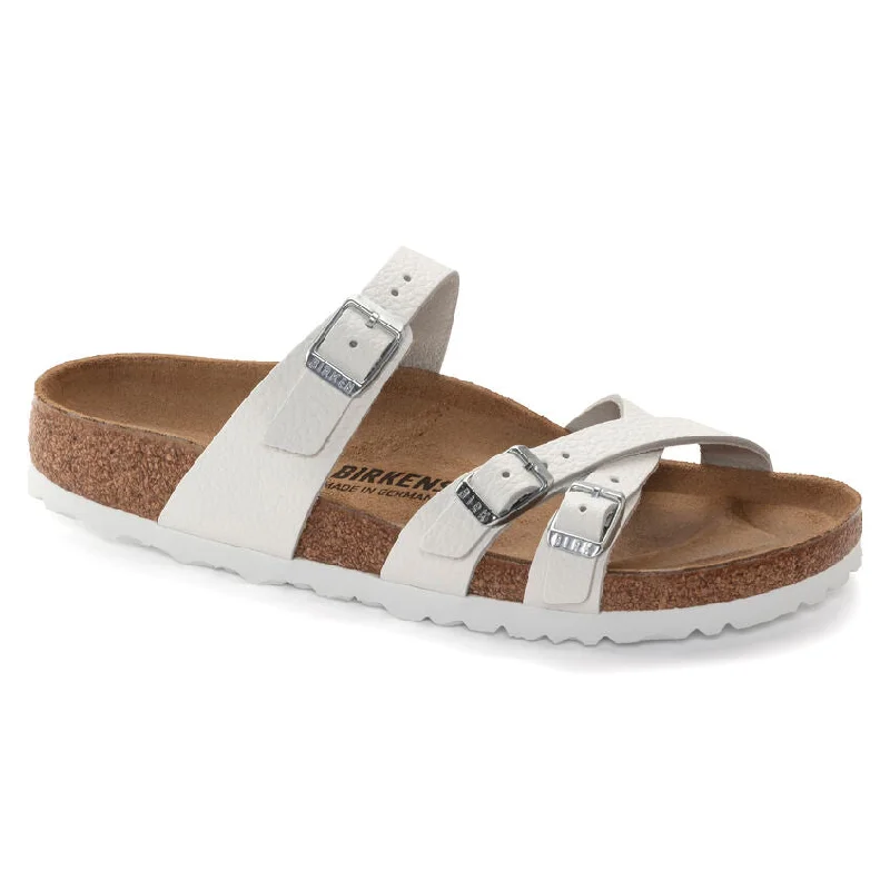 Save Big Birkenstock Franca Natural Leather White 1024395