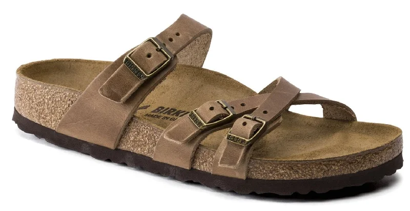 Laid-Back Fashion Offers Birkenstock Franca Oiled Leather Tabacco Brown 1015930