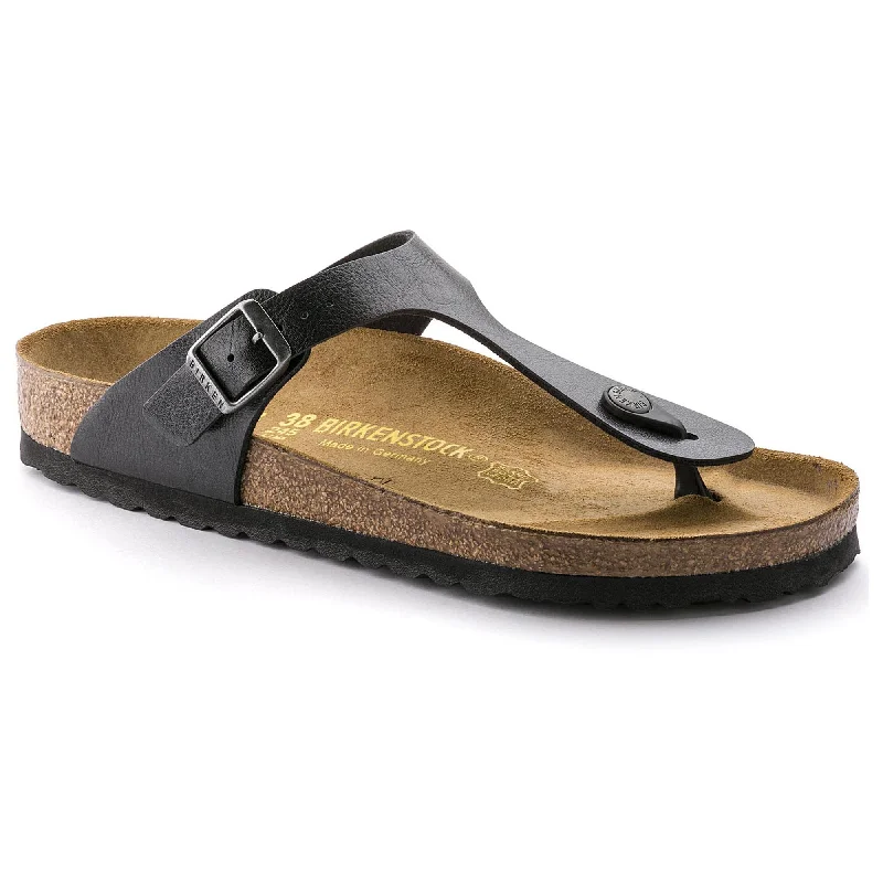 Stylish All-Day Wear Shoes Birkenstock Gizeh Birko-Flor GRACEFUL LICORICE 541951