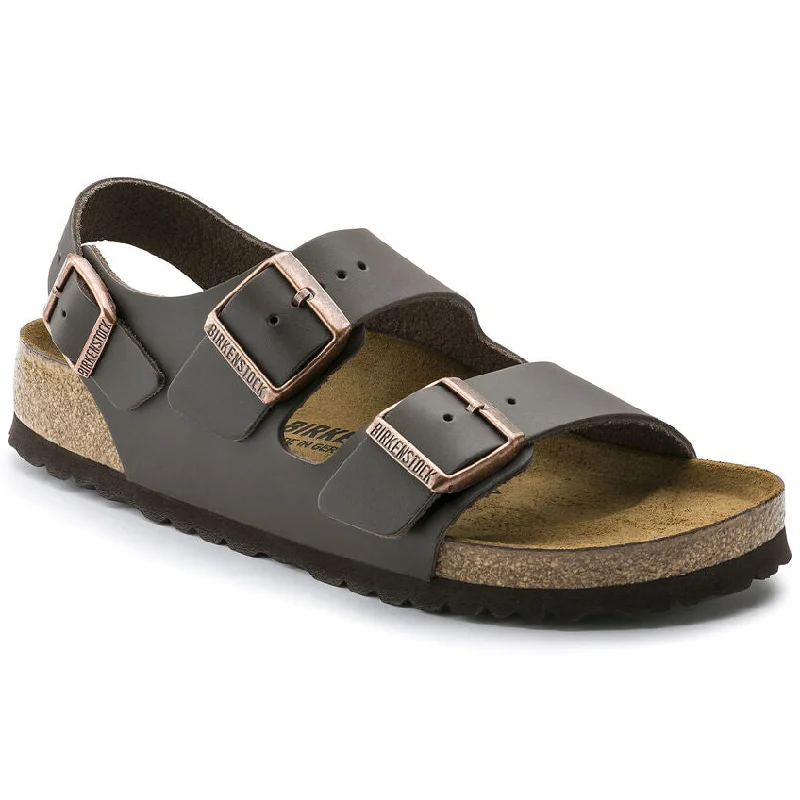 Clearance Event Birkenstock Milano-DK Brown Leather 34101