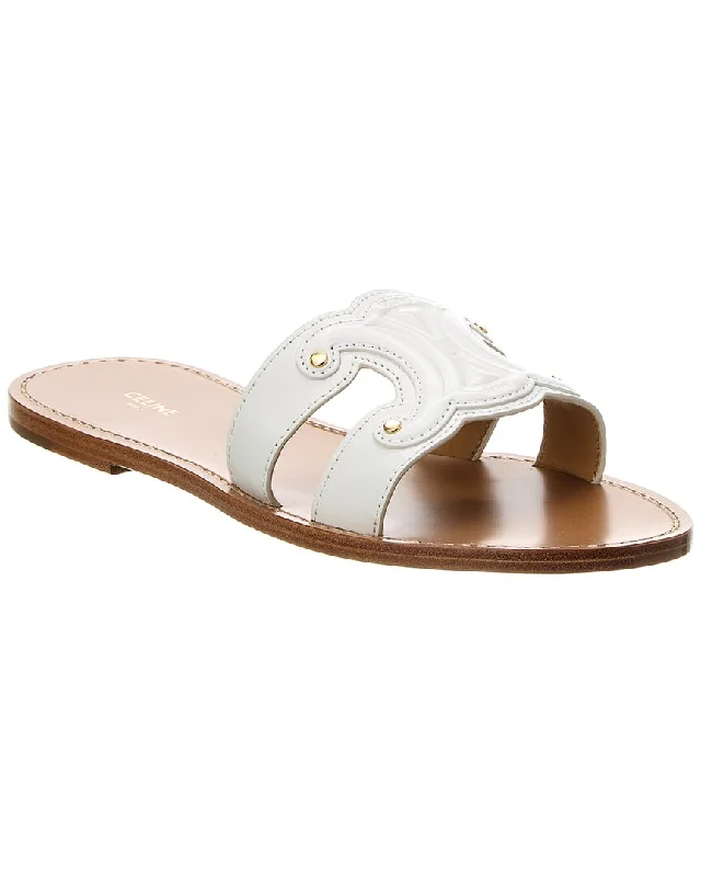 Chic Trend Collection CELINE Triomphe Leather Sandal