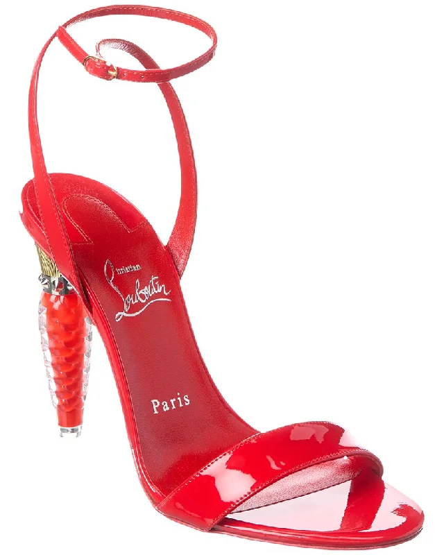 Season Sale Christian Louboutin Lipgloss Queen 100 Patent Sandal