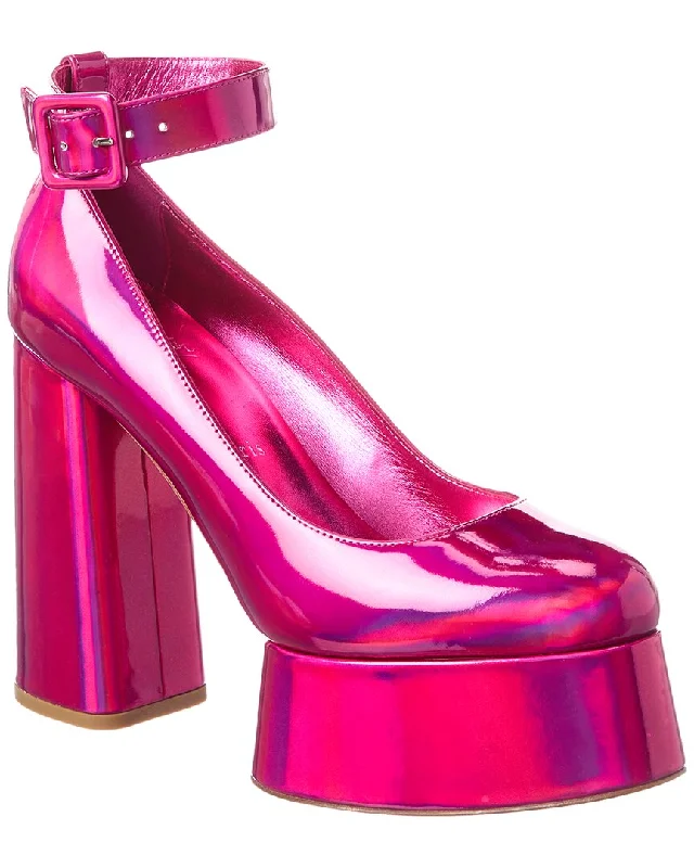 Stylish Savings Christian Louboutin Yazefir 130 Leather Platform Sandal