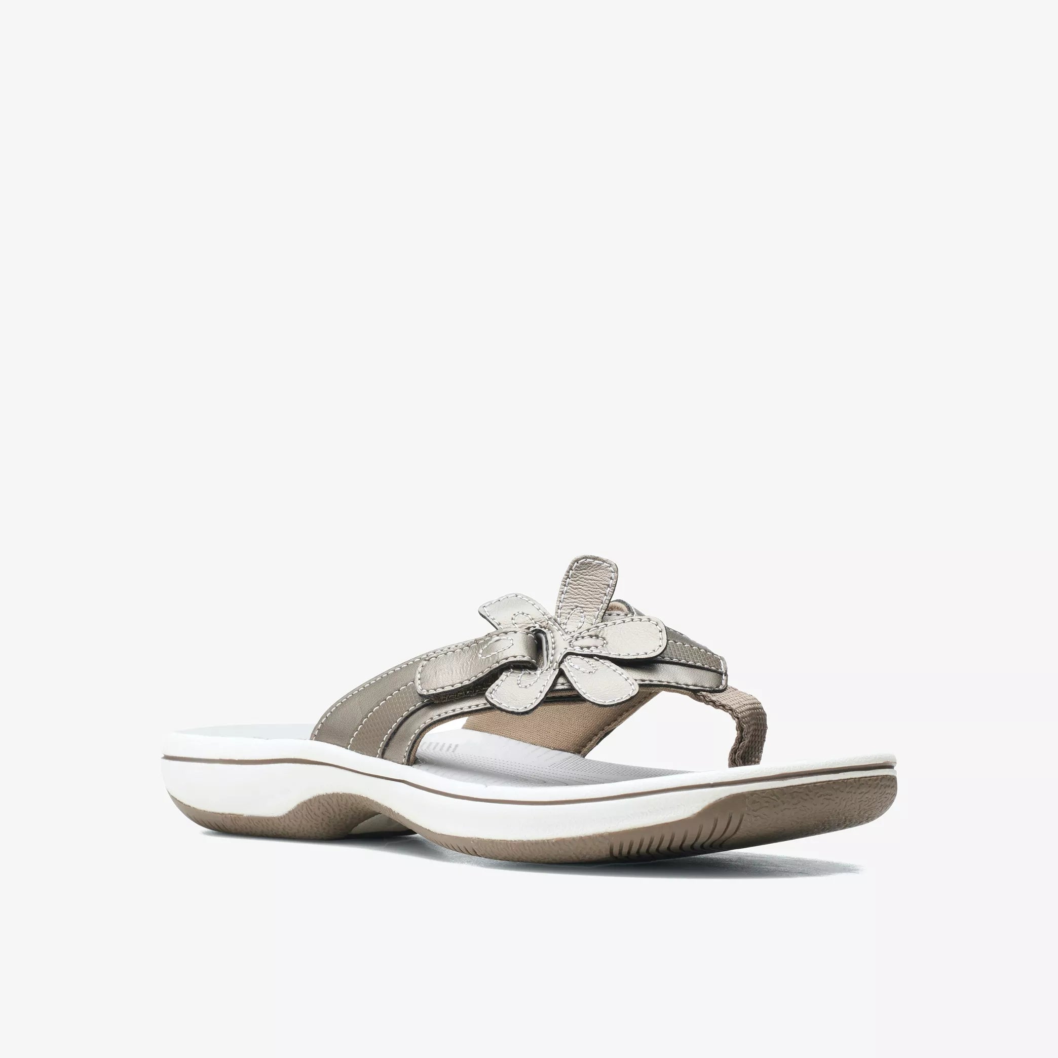 Comfortable Shoes Promotion Clarks Brinkley Flora Pewter 26159855