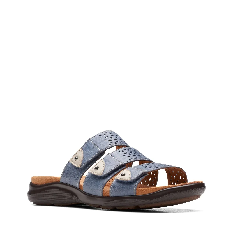 Modish Fashion Discounts Clarks Kitly Walk 72145 Denim