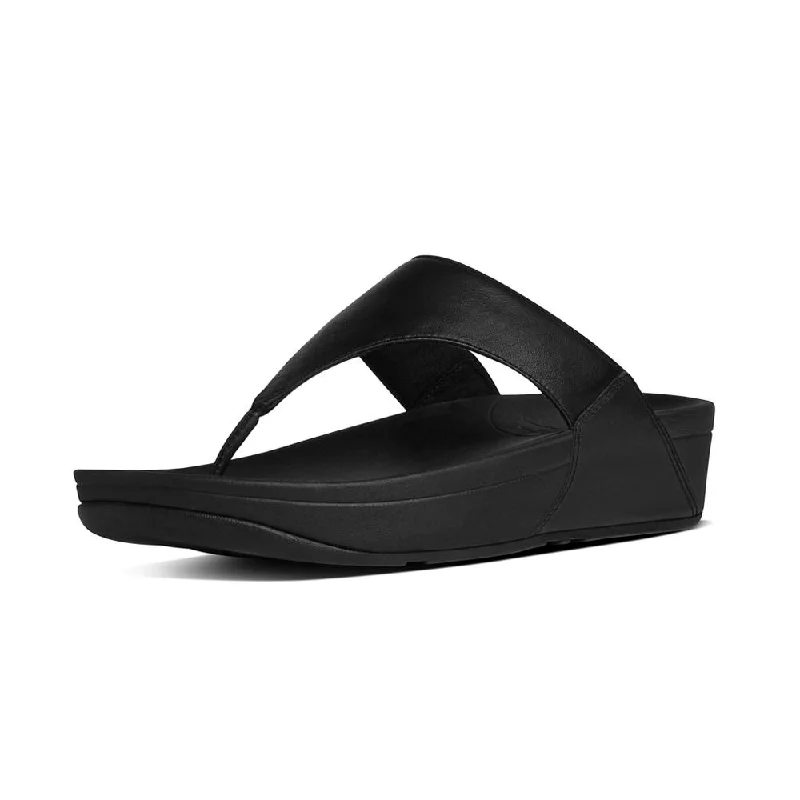 Urban Fashion Footwear Fitflop Lulu Leather Toe Post Black
