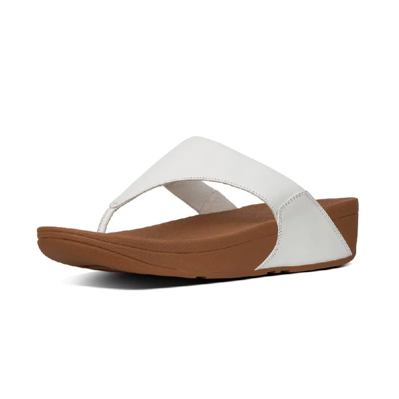 Soft Sole Casual Shoes Fitflop Lulu Leather Toe Post White