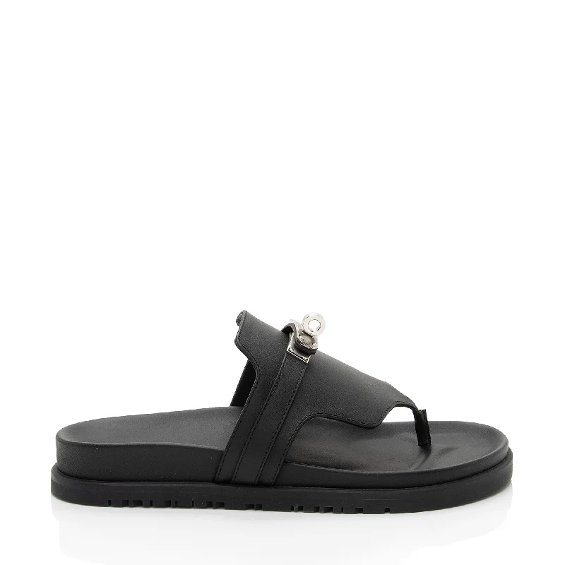 New Season Fashion Preview Sale Hermes Calfskin Empire Sandals