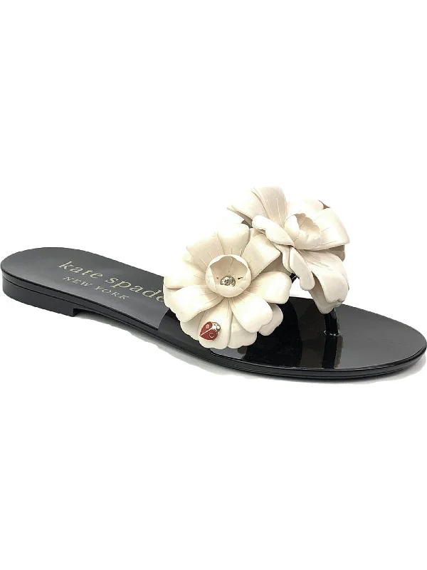 Ride The Style Wave Jaylee Womens Jelly Flat Slide Sandals