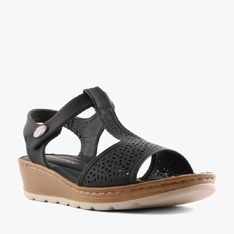 Comfortable Business Shoes MELSA BLACK
