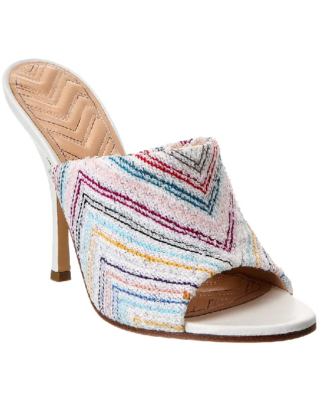 Seasonal Sale Missoni Knit & Leather Sandal